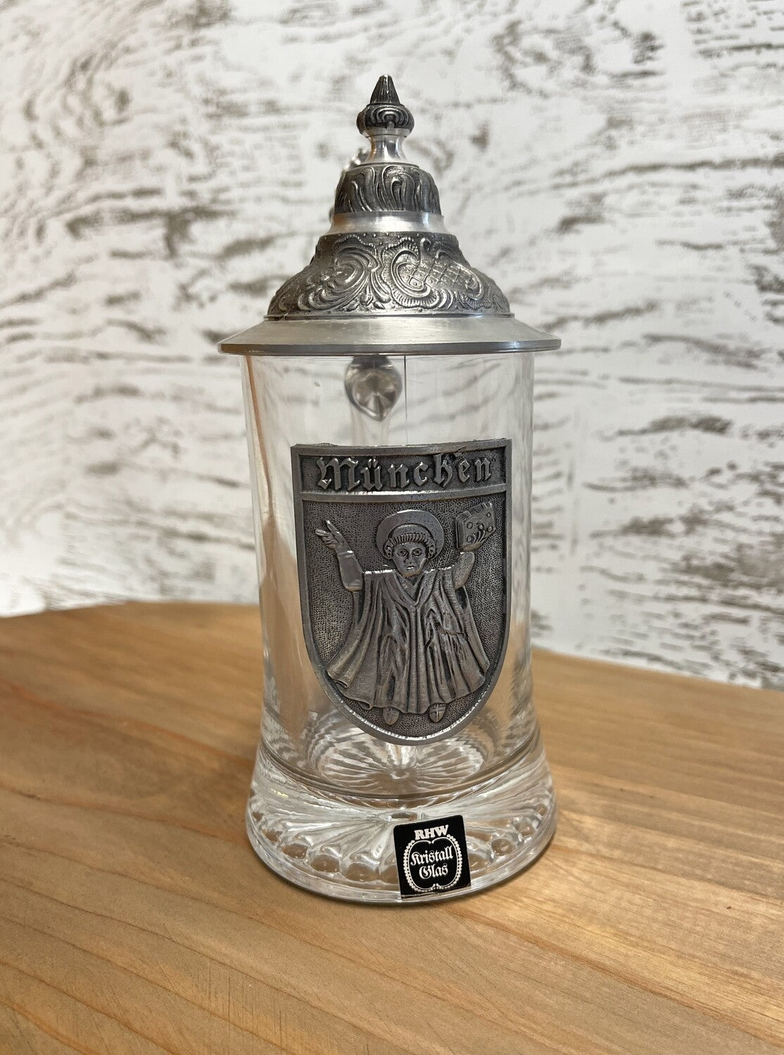 RHW Kristal Glas Munchen Stein Vintage-RHW Kristal-German Stein-Stockton Farm