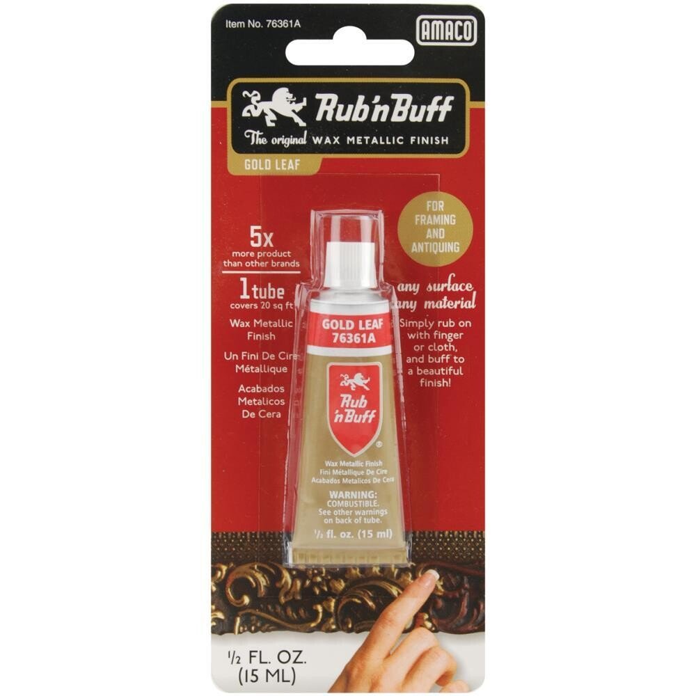 Gold Leaf Rub 'n Buff Wax Finish - Amaco