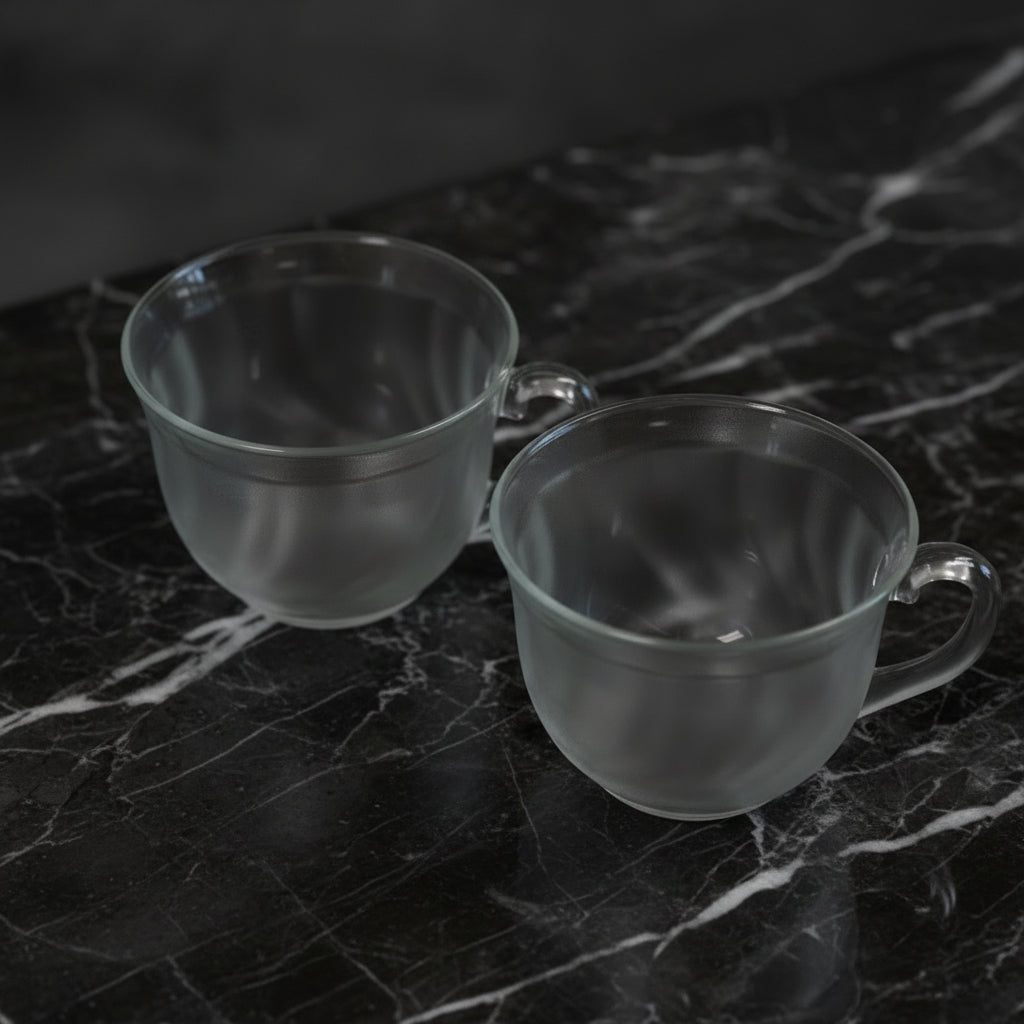 1970s Arcoroc Clearbrook Tea Cups - Set of 2