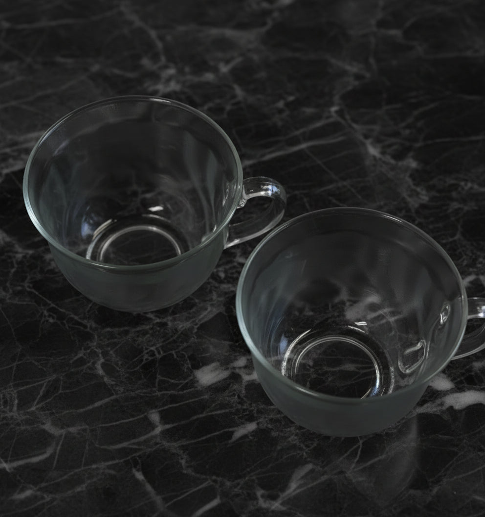 1970s Arcoroc Clearbrook Tea Cups - Set of 2