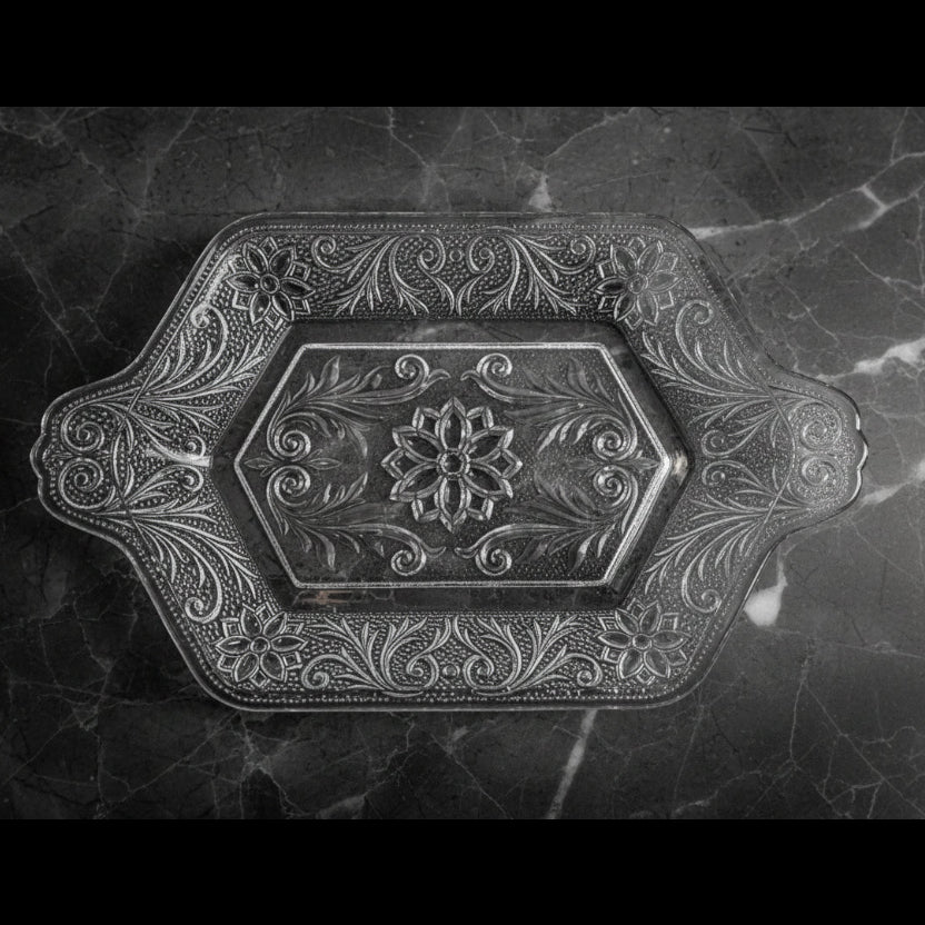 1950s Indiana Glass Taira Sandwich Glass Tray