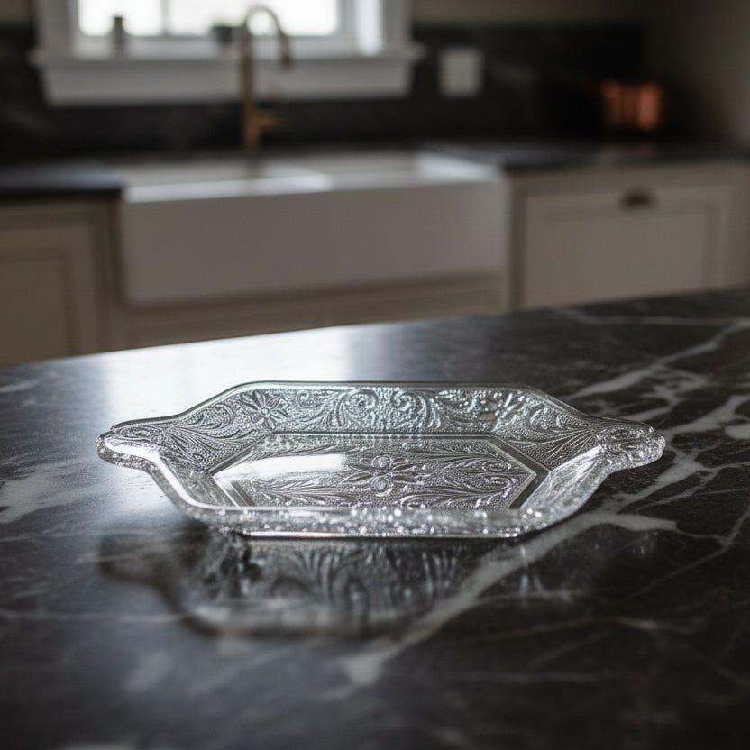 1950s Indiana Glass Taira Sandwich Glass Tray