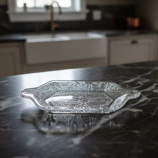 1950s Indiana Glass Taira Sandwich Glass Tray