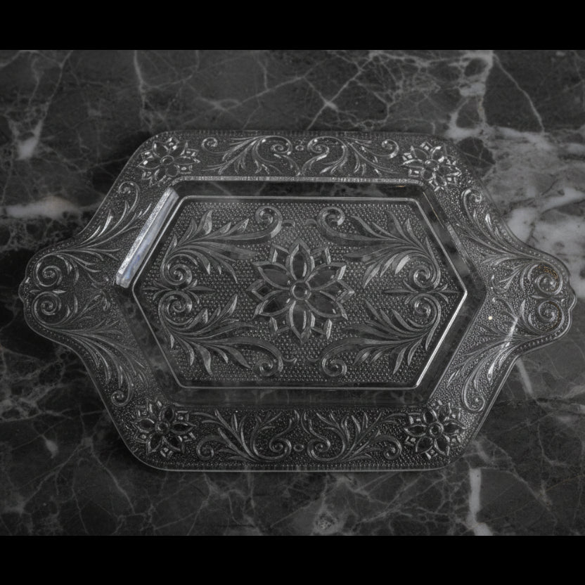 1950s Indiana Glass Taira Sandwich Glass Tray